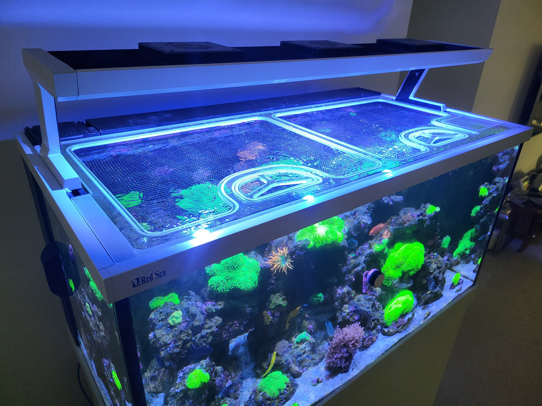 Red Sea Max-S 400 Custom Polycarbonate Aquarium Screen Top Lid
