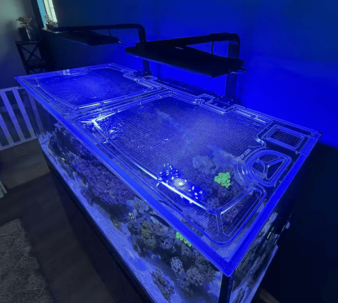 Planet Aquariums Tideline Crystaline 79 Gallon (36 x 24") External Reef Polycarbonate Screen Top Lid
