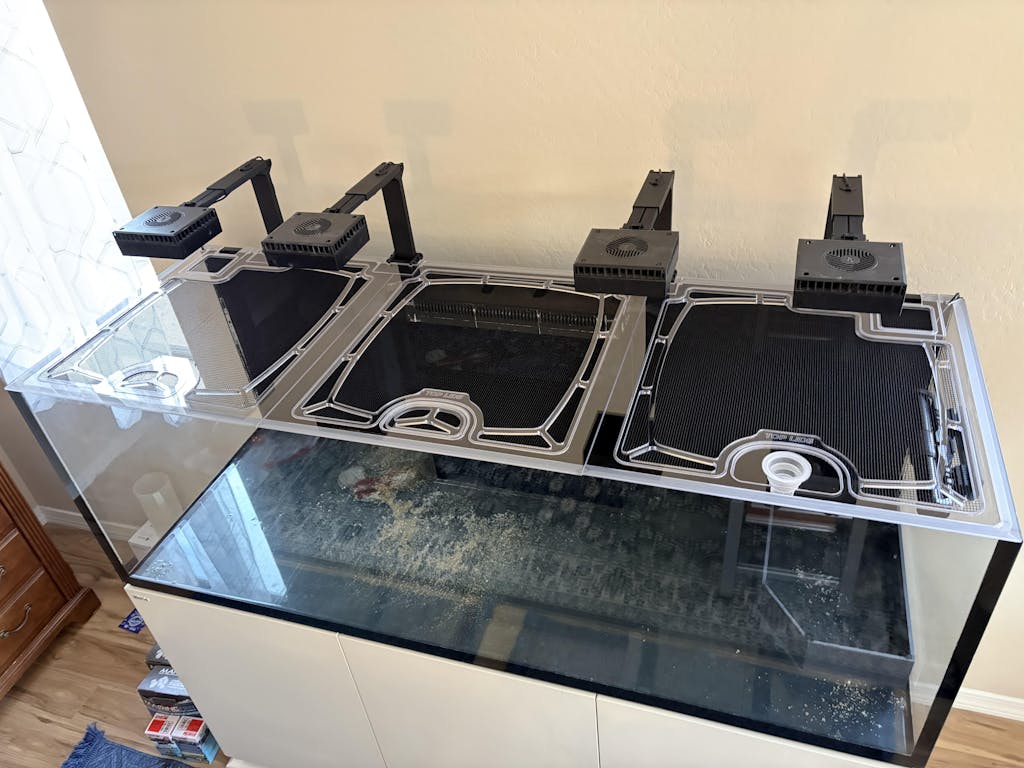 Red Sea Reefer 900 G1 and G2+ Custom Polycarbonate Aquarium Screen Top Lid