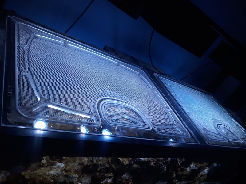 Marineland 65 Gallon Corner Overflow (36"L x 18"W x 24"H) Polycarbonate Aquarium Screen Top Lid