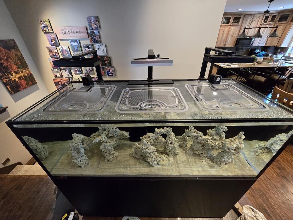 Waterbox Reef LX 290.6 Eurobrace 3-Opening Custom Polycarbonate Aquarium Screen Top Lid
