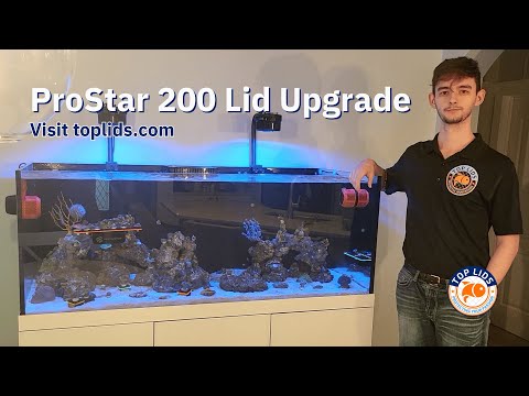 Pro Clear ProStar 150 Standard Overflow Custom Polycarbonate Aquarium Screen Top Lid