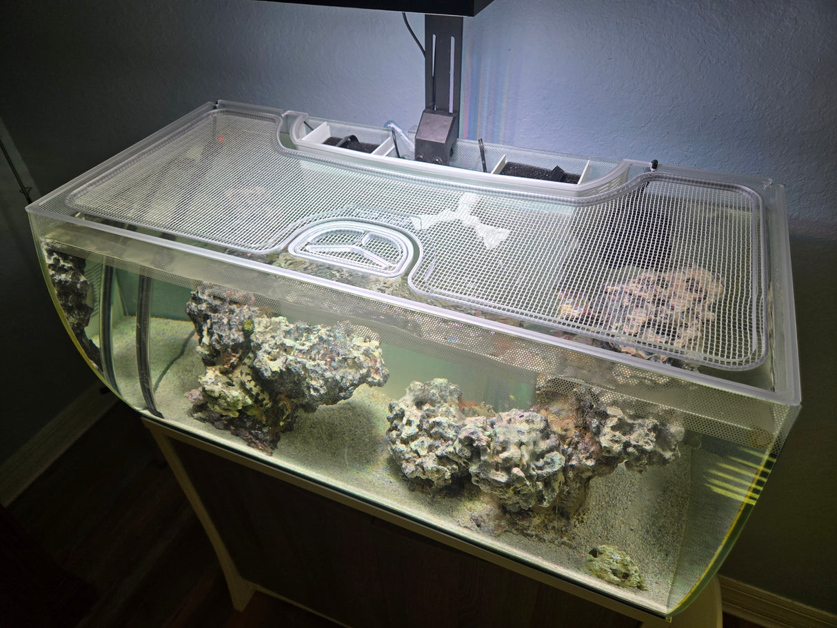 Fluval Flex 32.5G / 123L Custom Polycarbonate Aquarium Screen Top Lid