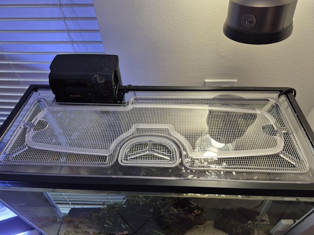 Aqueon 29 Gallon Framed Custom Polycarbonate Aquarium Screen Top Lid