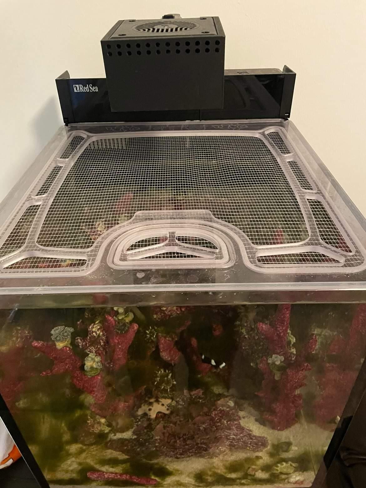 Red Sea Max Nano G2 Peninsula Custom Polycarbonate Aquarium Screen Top Lid
