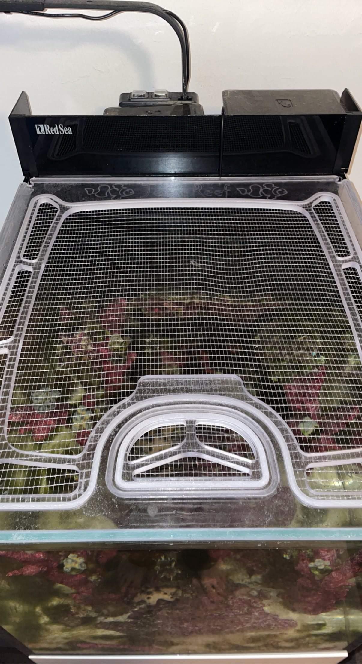 Red Sea Max Nano G2 Peninsula Custom Polycarbonate Aquarium Screen Top Lid