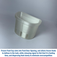 Load image into Gallery viewer, Food Regulator Cup = Multi-Color, Reef-Safe, Hexagon Checkerboard Floor, Disperse Food Over Time to Help Minimize Overcompetition
